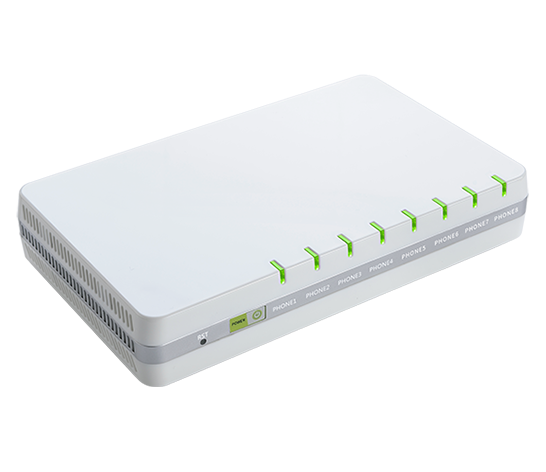 FLYING VOICE G508, VOIP-шлюз, 8 портів FXS, 8 облікових записів SIP, OPUS, тристороння конференція Киев