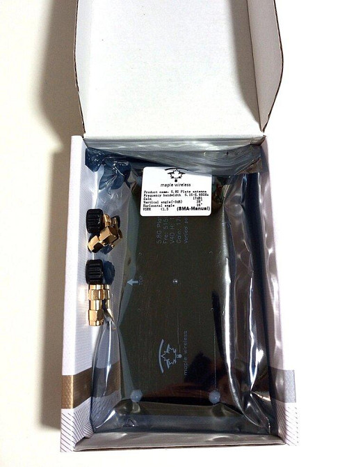 Антенна 5150-5950MHz, до 50 Вт 17dBi пластинчатая SMA-Manual Maple Wireless, For FPV Monitor Днепр - изображение 5