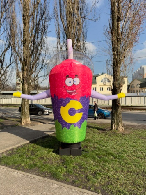 Надувной стакан реклама Київ - зображення 4