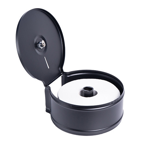 Держатель туалетной бумаги Джамбо, нер.сталь, черный Київ - зображення 2