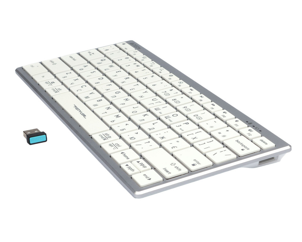 Клавиатура беспроводная A4Tech Fstyler FBX51C(White) белая Київ - зображення 5