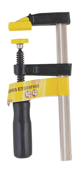 Струбцина столярная MASTERTOOL F-Type 150х50 мм 1700 Н деревянная ручка DIN 5117 07-0000 Харьков - изображение 2