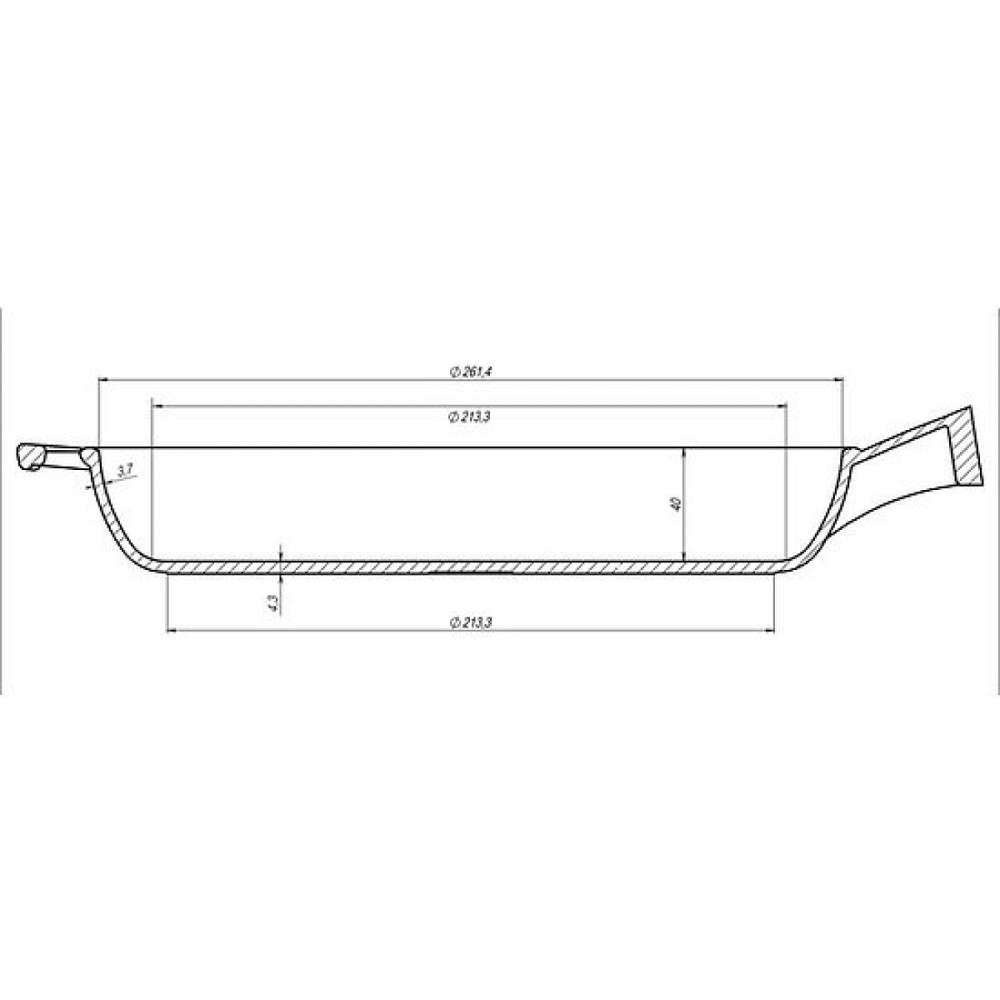 Сковорода чугунная Maysternya с деревянной ручкой 26х4 см Т303 Одесса - изображение 9