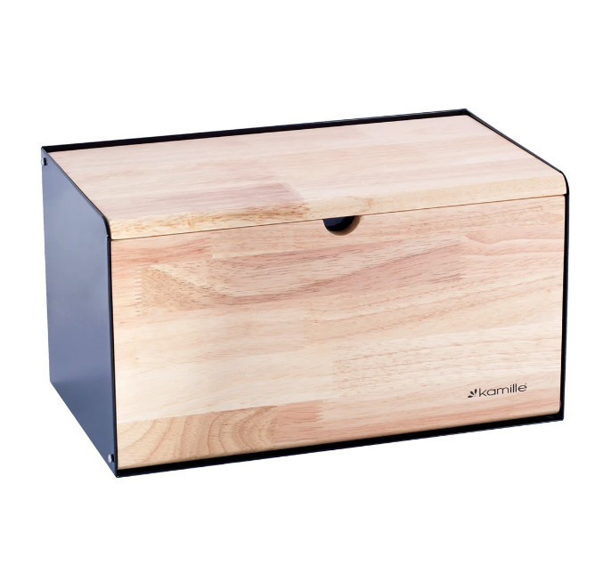 Хлібниця Kamille KM-1117 35.5х21.5х19.5 см сіра Київ - зображення 1