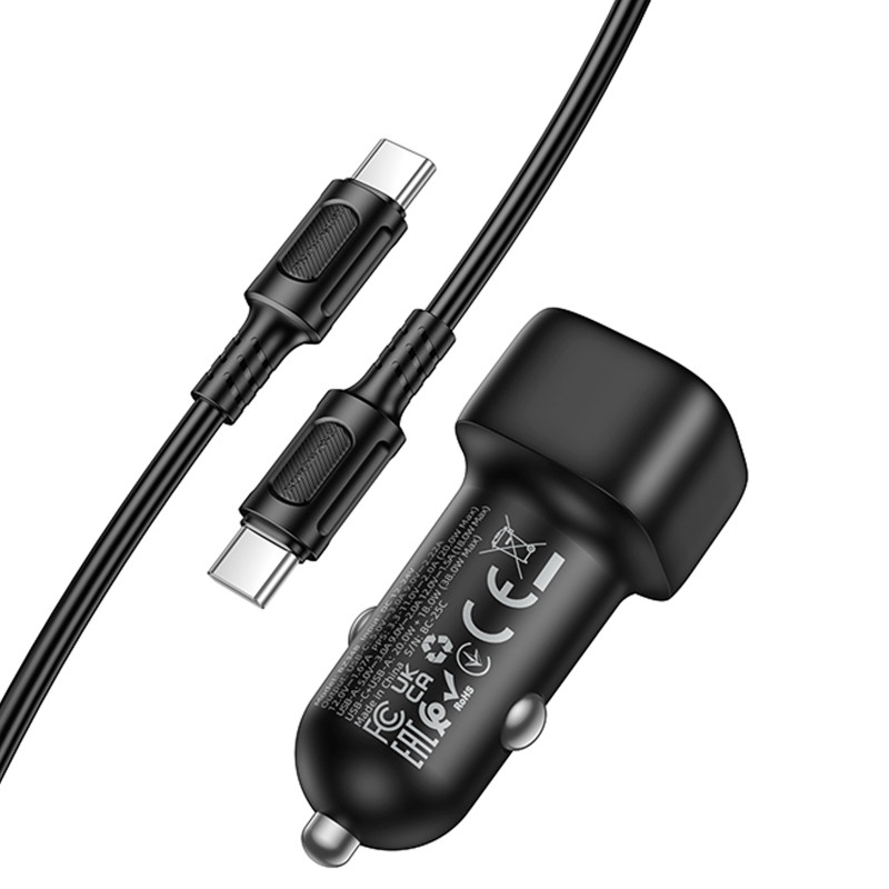АЗУ Borofone BZ34B Cloud PD20W+QC3.0 total 38W (1USB-A/1C) + кабель Type-C to Type-C Херсон - зображення 4
