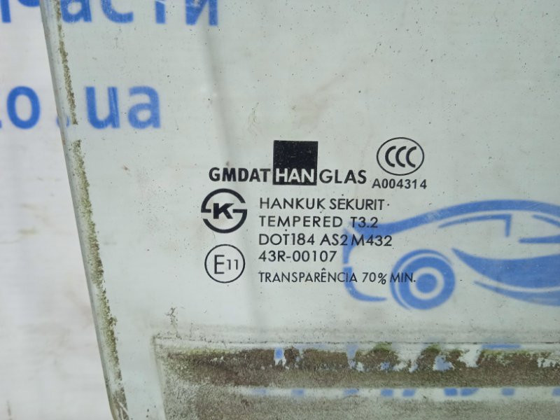 Стекло двери заднее правое Chevrolet Lacetti 2004-2013 96617768 (Арт. 18573) Київ - зображення 2