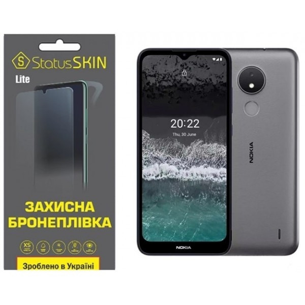 Поліуретанова плівка StatusSKIN Lite на екран Nokia C21 Глянцева (Код товару:27018) Харків - зображення 2