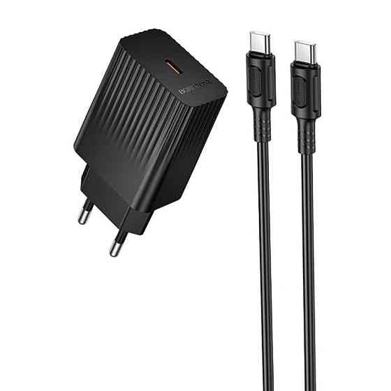 СЗУ Borofone BAS73A Source PD20W (1USB-C) + кабель Type-C to Type-C Херсон