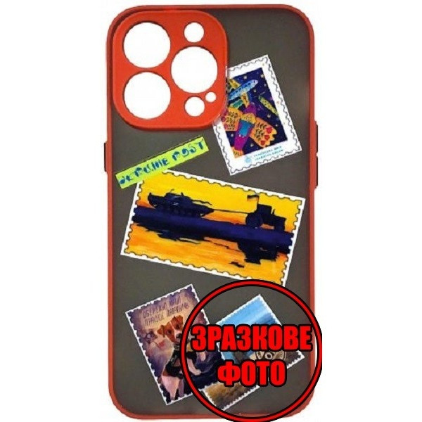 Чохол Bumper Print Ukraine Post для Xiaomi Redmi 10C/Poco C40 Red/Black Харків - зображення 1