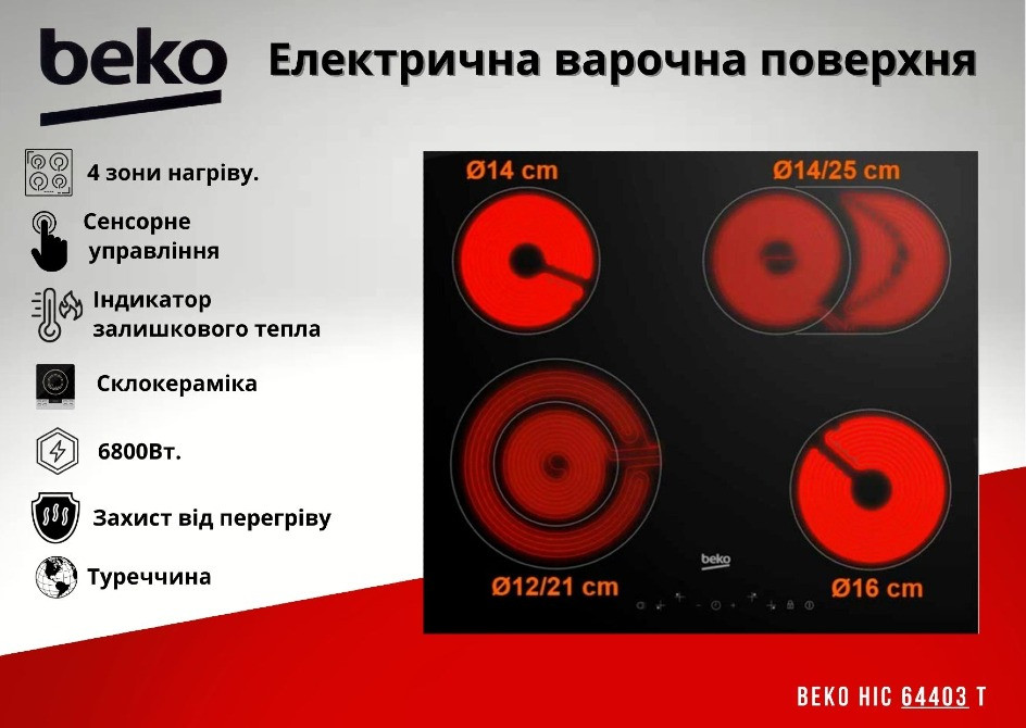 Нова Духова шафа + варочна поверхня BEKO Чернівці - зображення 3