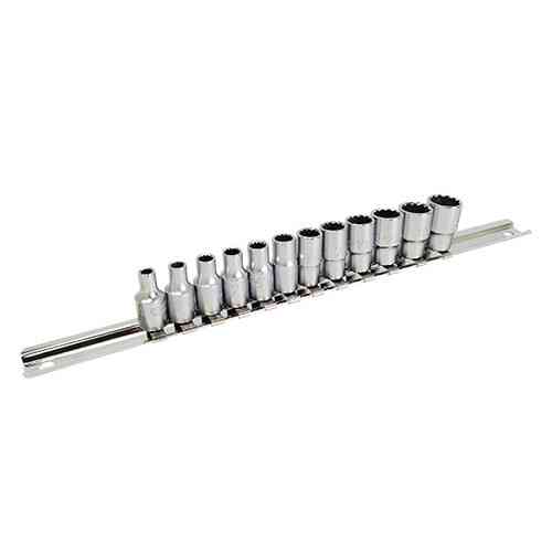 Набор головок на планке 12-гранные 1/4" 12ед. 4-13мм TOPTUL GAAQ0801U-12 Харків