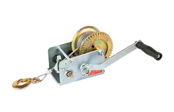 Лебедка барабанная MASTERTOOL 907 кг трос 10 м 86-8190 Харків