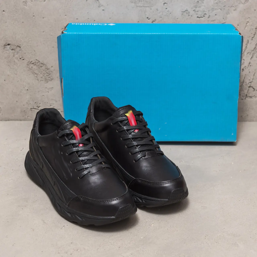 Мужские кожаные кроссовки Black Київ - зображення 5