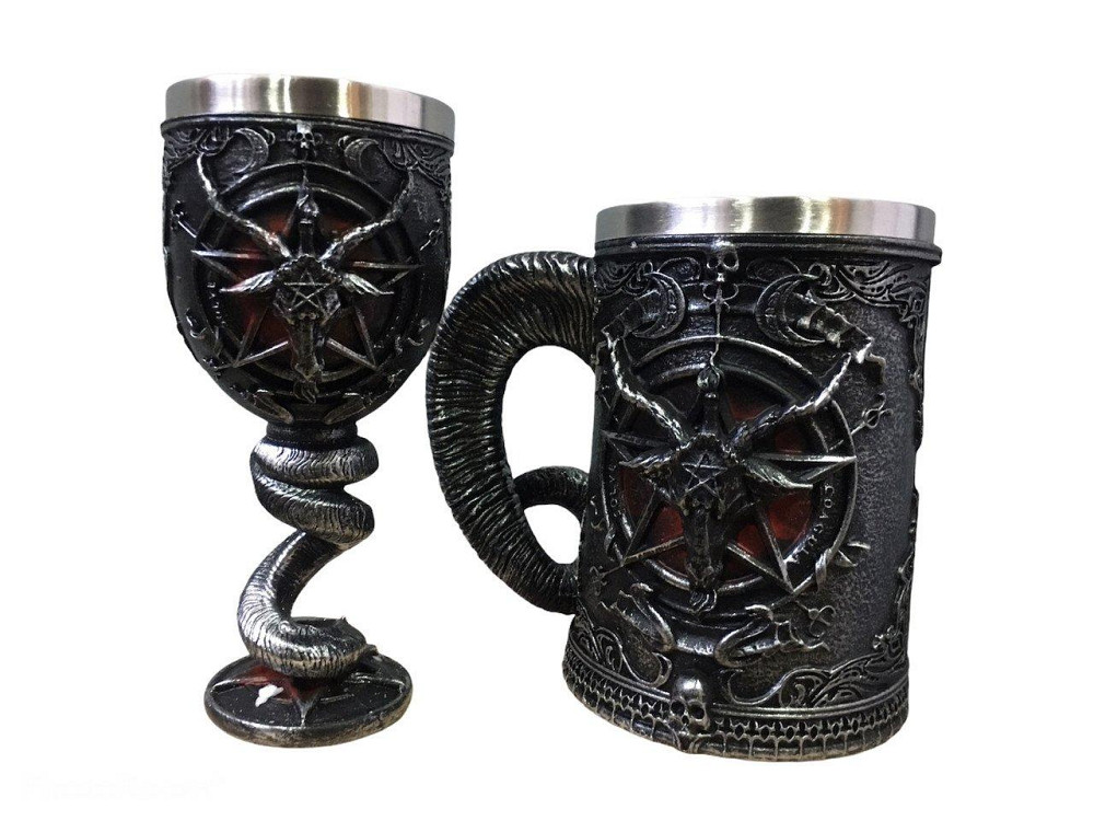 Подарочный набор Кухоль Бокал 3 Игра Престолов Бафомет Подарок Київ - зображення 5