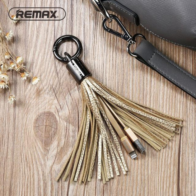 Кабель Lightning 0.15 m gold Tassel Ring RC-053i Remax 303605 Киев - изображение 2
