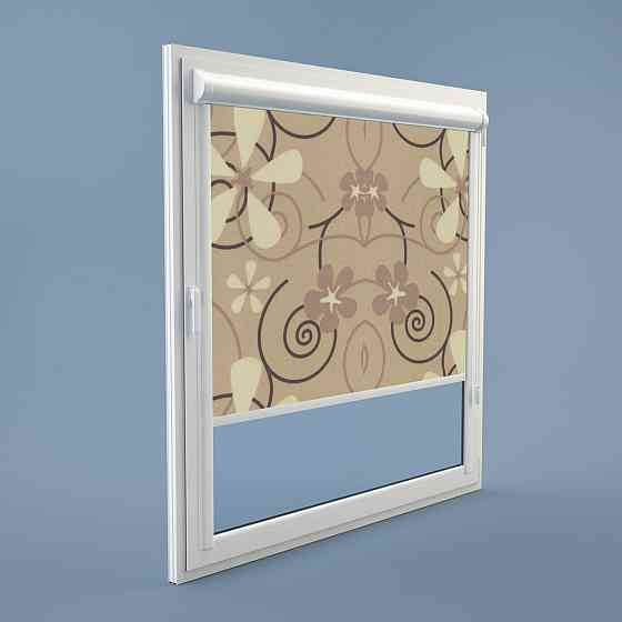 Рулонна штора Rolets Квіти 2-52361-1500 150x170 см закритого типу Бежева Киев