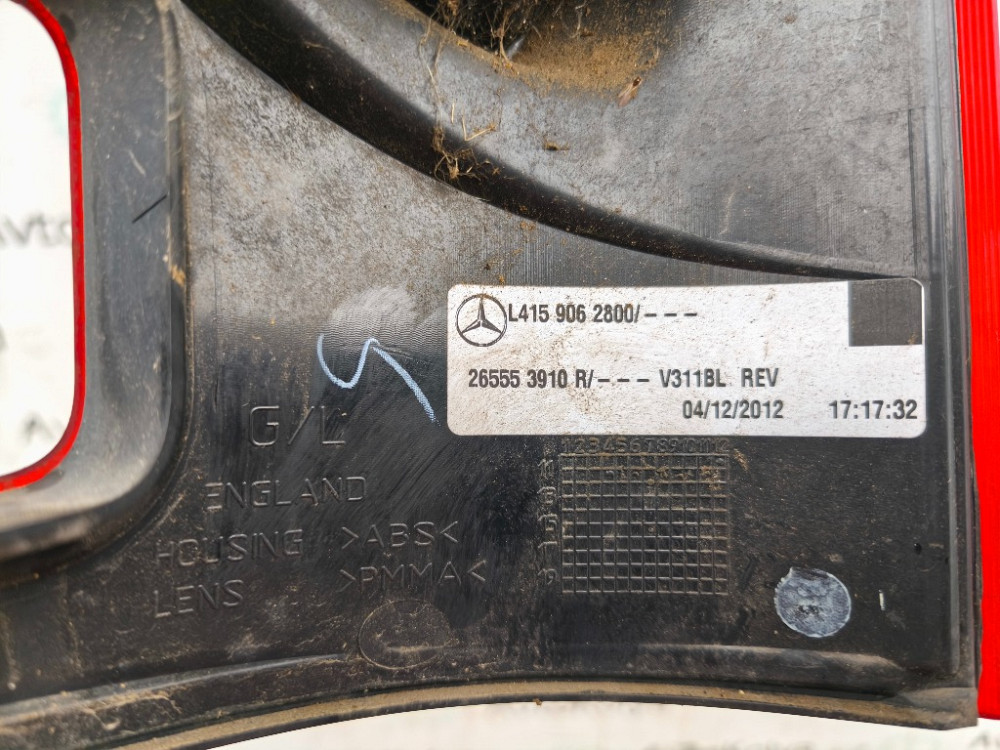 Фонарь задний левый Mercedes Citan 2012-2020 (265553910R) Ковель - изображение 3