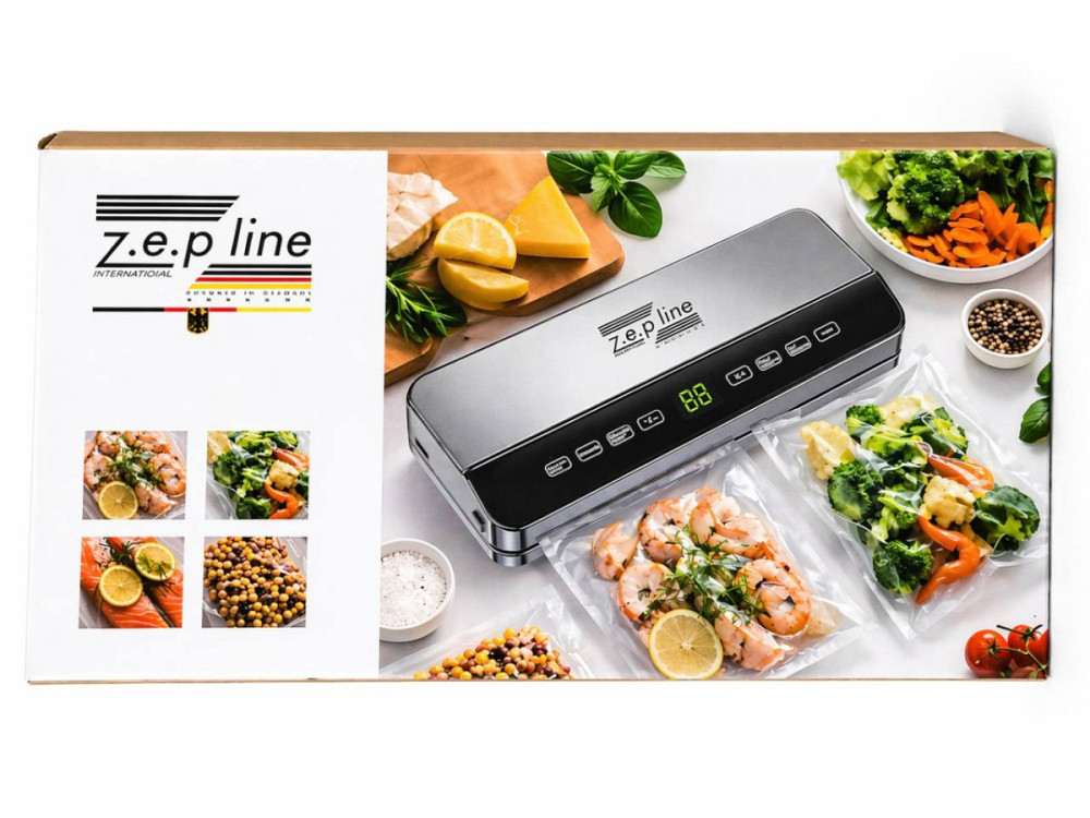 Вакууматор с 20 вакуумными пакетами и рулоном Zepline ZP-00359 200 Вт серебристый Київ - зображення 8