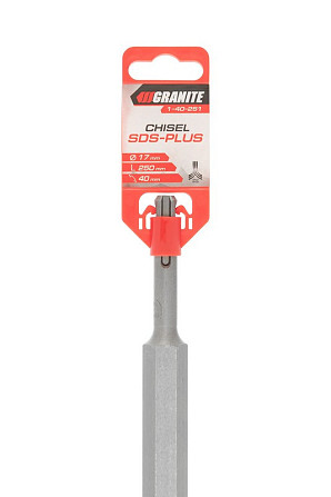 Зубило плоское GRANITE SDS-PLUS 250х40х17 мм 1-40-251 Харків - зображення 8