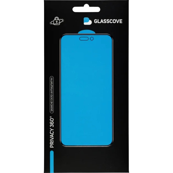 Захисне скло Glasscove Privacy 360 для iPhone 16 Pro/17 Black Харьков - изображение 3