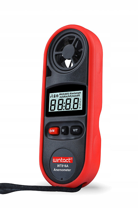 Анемометр цифровой 0,7-30м/с, -10-45°C WINTACT WT816A Харків - зображення 10