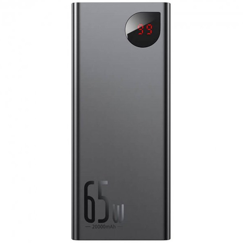 Портативное ЗУ Baseus Adaman Metal Digital Display QC 65W 20000 mAh (PPIMDA-D) Херсон - зображення 1