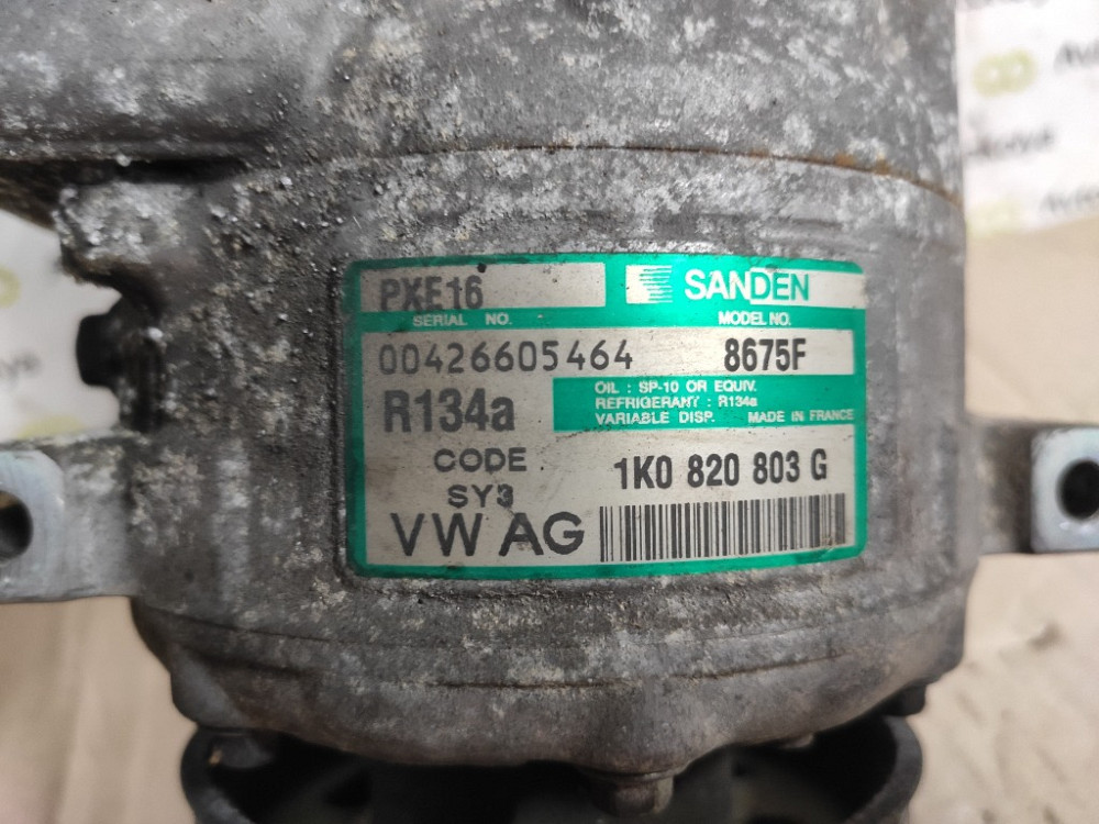 Компрессор кондиционера VW Caddy 1.9 tdi 2.0 tdi 2004-2010 (1K0820803G) Ковель - изображение 3