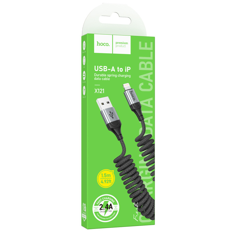 Дата кабель Hoco X121 Nuevo USB to Lightning 2.4A (1.5m) Херсон - изображение 2