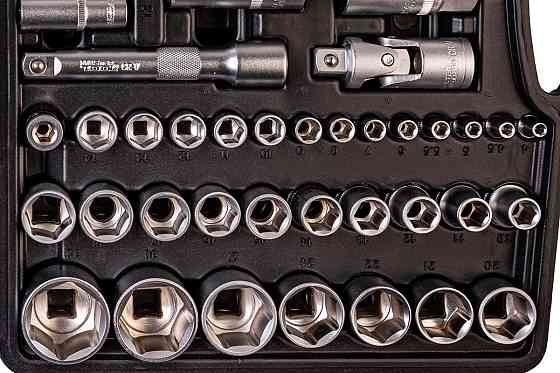 Набор инструментов MASTERTOOL PROFI ¼"&½" 111 шт 4-14 мм 10-32 мм CrV50BV30 телескопическая трещотка Харків