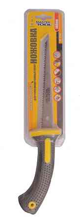 Ножовка для гипсокартонных плит MASTERTOOL 180 мм 9TPI закаленный зуб 2-D заточка 14-2716 Харків