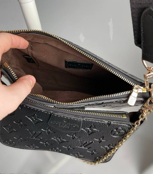 кросс-боди сумка женская Louis Vuitton, Multi Poc Black тройка MD00002 Луцк - изображение 2