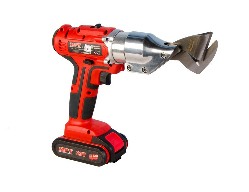 Ножницы аккумуляторные по металлу MPT 21 В Li-ion 1.5 Ач 2 скорости 0.1-2 мм сумка MCS2150.C1 Харків - зображення 4