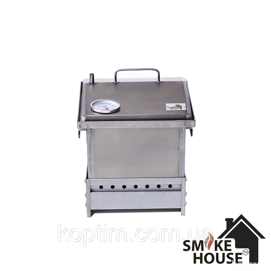 Универсальная домашняя коптильня SmokeHouse S Original с термометром Харків - зображення 12