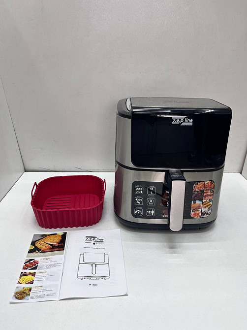 Аэрогриль мультипечь на два тэна со съемной корзинкой с силиконовой формой Zepline ZP-00235 12 л 420 Киев - изображение 10