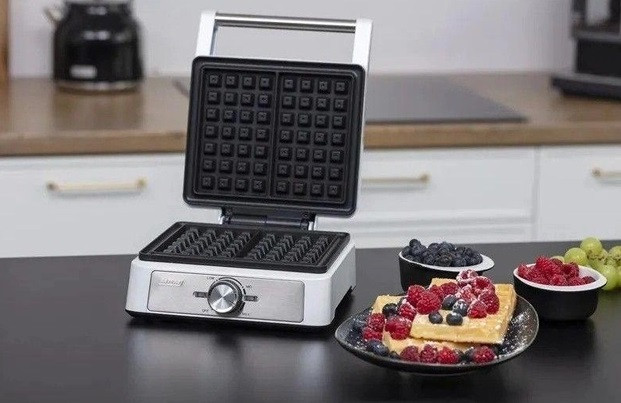 Вафельниця MPM MGO-41 1600 Вт срібляста Київ - зображення 1