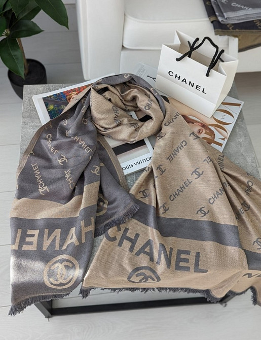 Палантін шарф CHANEL двосторонній AN86 Киев - изображение 1
