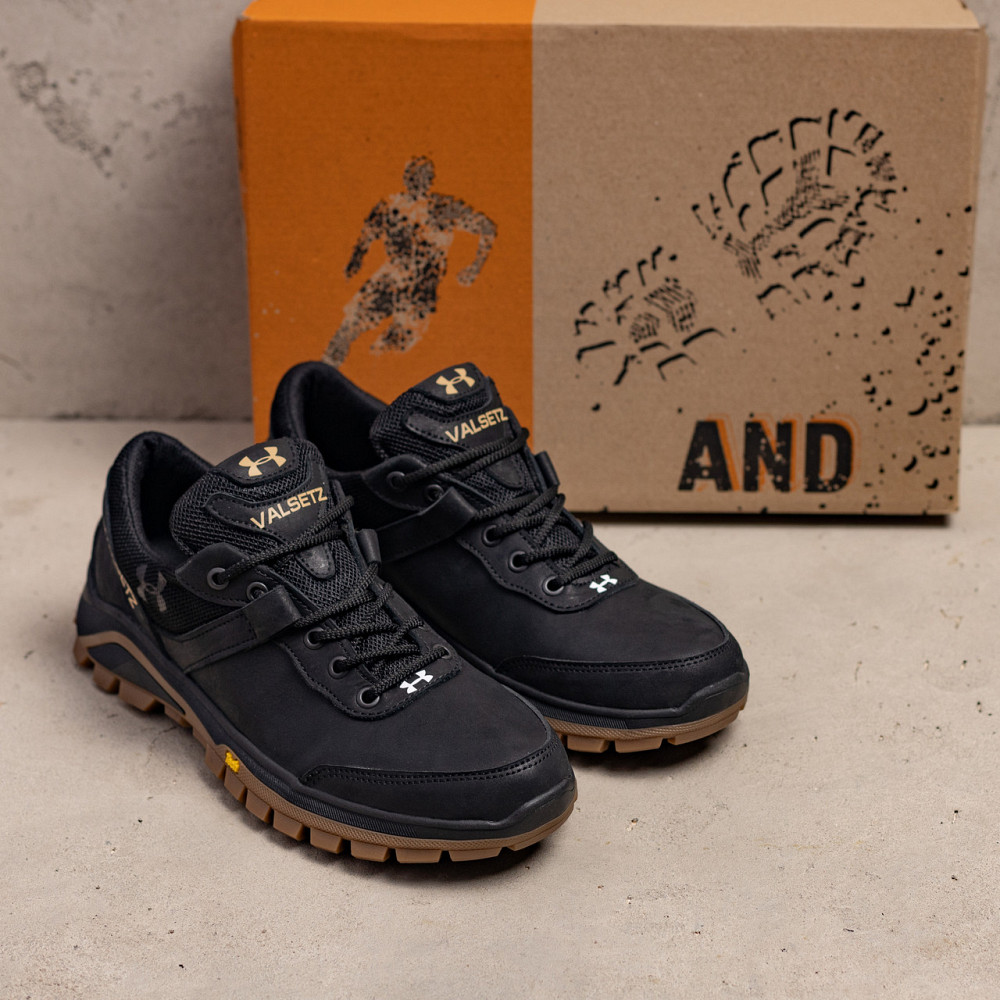 Мужские кожаные кроссовки Valsetz Black Originals Киев - изображение 6