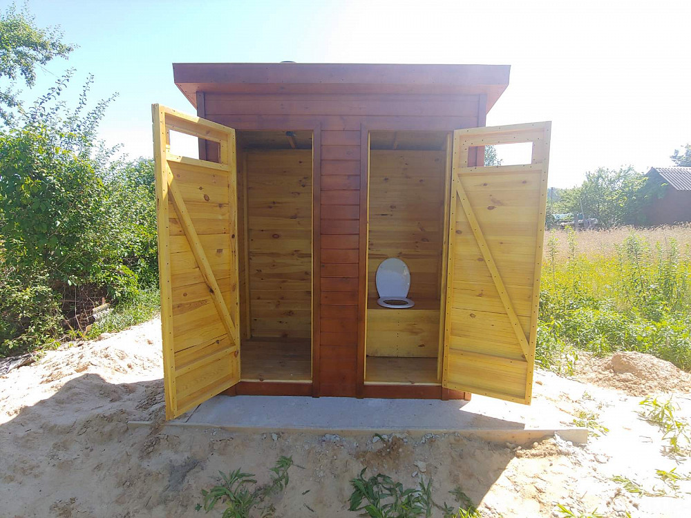 Деревянный туалет. Летняя душевая кабина. Дачный душ. Дачный туалет. Київ - зображення 7