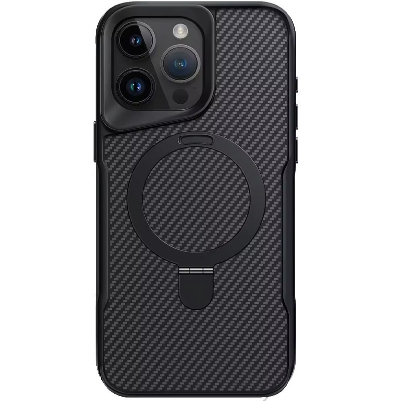 TPU+PC чехол Metal Buttons with MagSafe Carbon Ring для Apple iPhone 14 Pro Max (6.7") Херсон - зображення 2