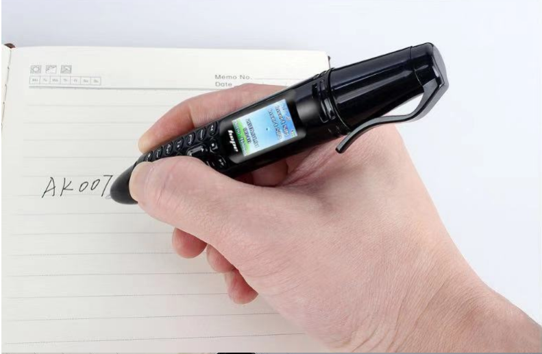 Ручка мобильный телефон портативный с камерой 0.08 MP и Bluetooth AK 007 (Чёрный) Київ - зображення 8