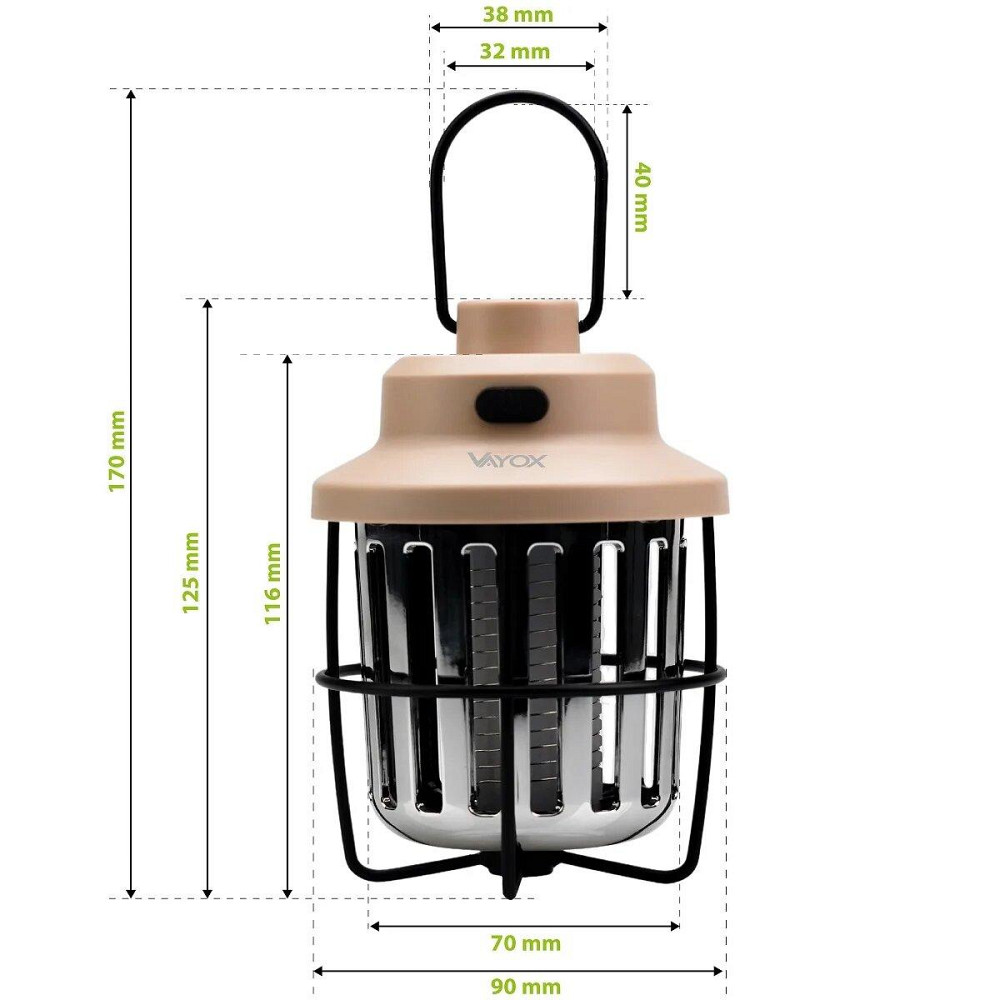 Фонарь от насекомых кемпинговый Vayox VA0336 Одеса - зображення 3