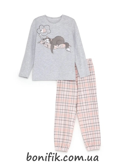 Детский комплект пижамы для девочек "Kitty" (арт. GPK 0181/07/02) Кривий Ріг - зображення 2