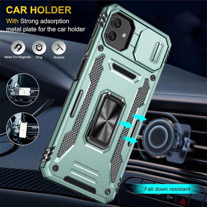 Ударопрочный чехол Camshield Army Ring для Samsung Galaxy A07 Херсон - изображение 3