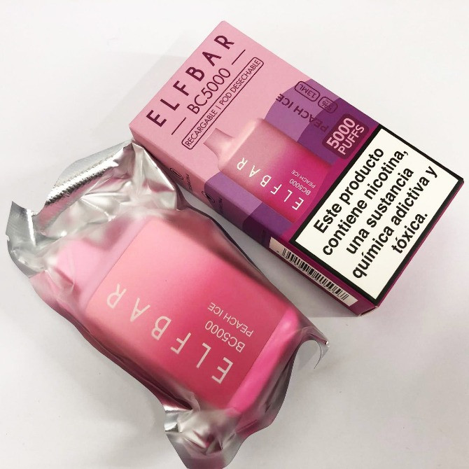 • Персик з льодом • Електрона сигарета Elfbar BC 5000 тяг, 5% Киев - изображение 4