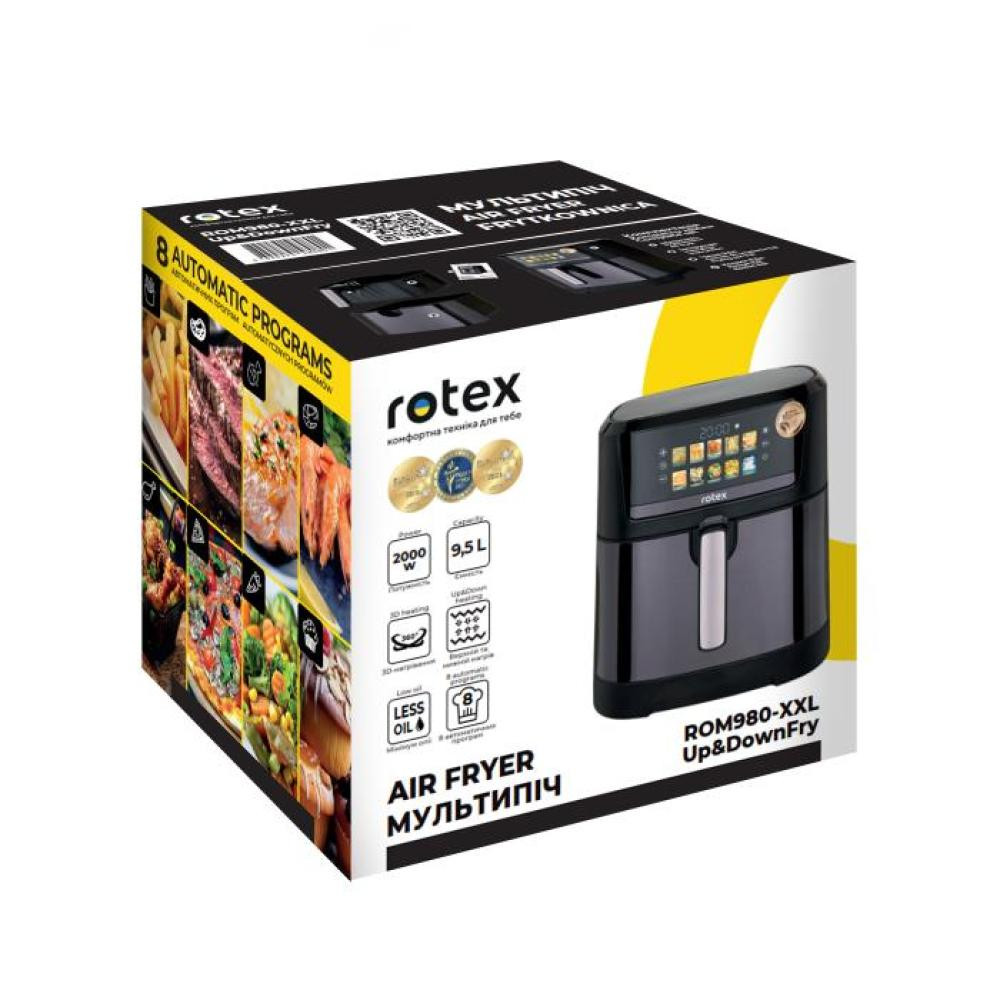 Мультипечь Rotex Up&DownFry ROM980-XXL 2000 Вт черная Киев - изображение 10
