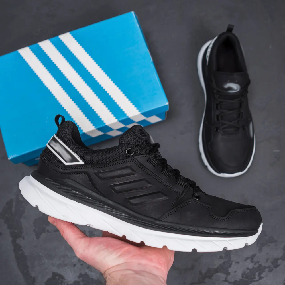 Мужские кожаные кроссовки Classic Leather Black Киев - изображение 8