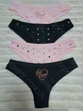Женские трусы-бразилианы с рисунком сердечек (арт. 200-20/8) Кривой Рог