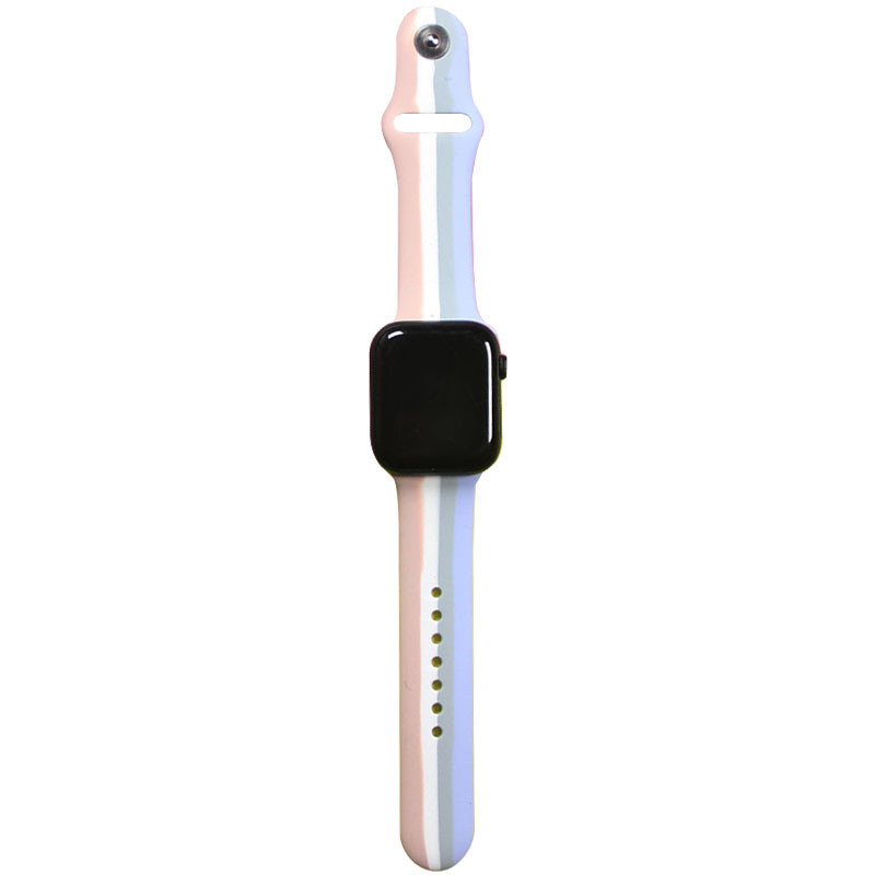 Уценка Силиконовый ремешок Rainbow для Apple Watch 42(ser.1-3)/44/45/46/49mm Херсон - зображення 1