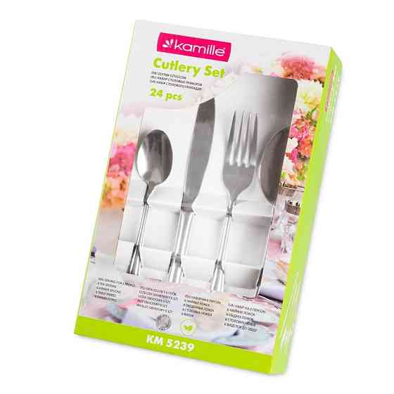 Набор столовых приборов Kamille 24 пр на 6 персон  5239 нерж. сталь Одеса