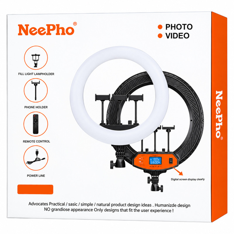 Кольцевая светодиодная LED лампа Neepho NP-21 Херсон - зображення 4